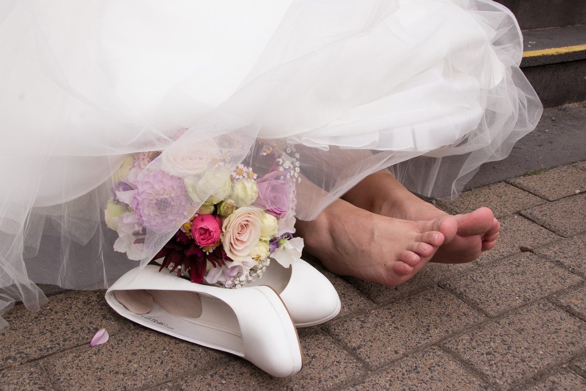 Le scarpe da sposa…