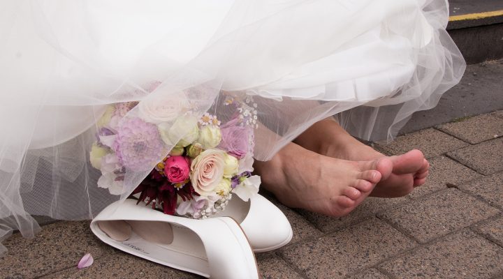 Le scarpe da sposa…
